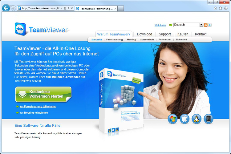 Remote-Support mit TeamViewer
